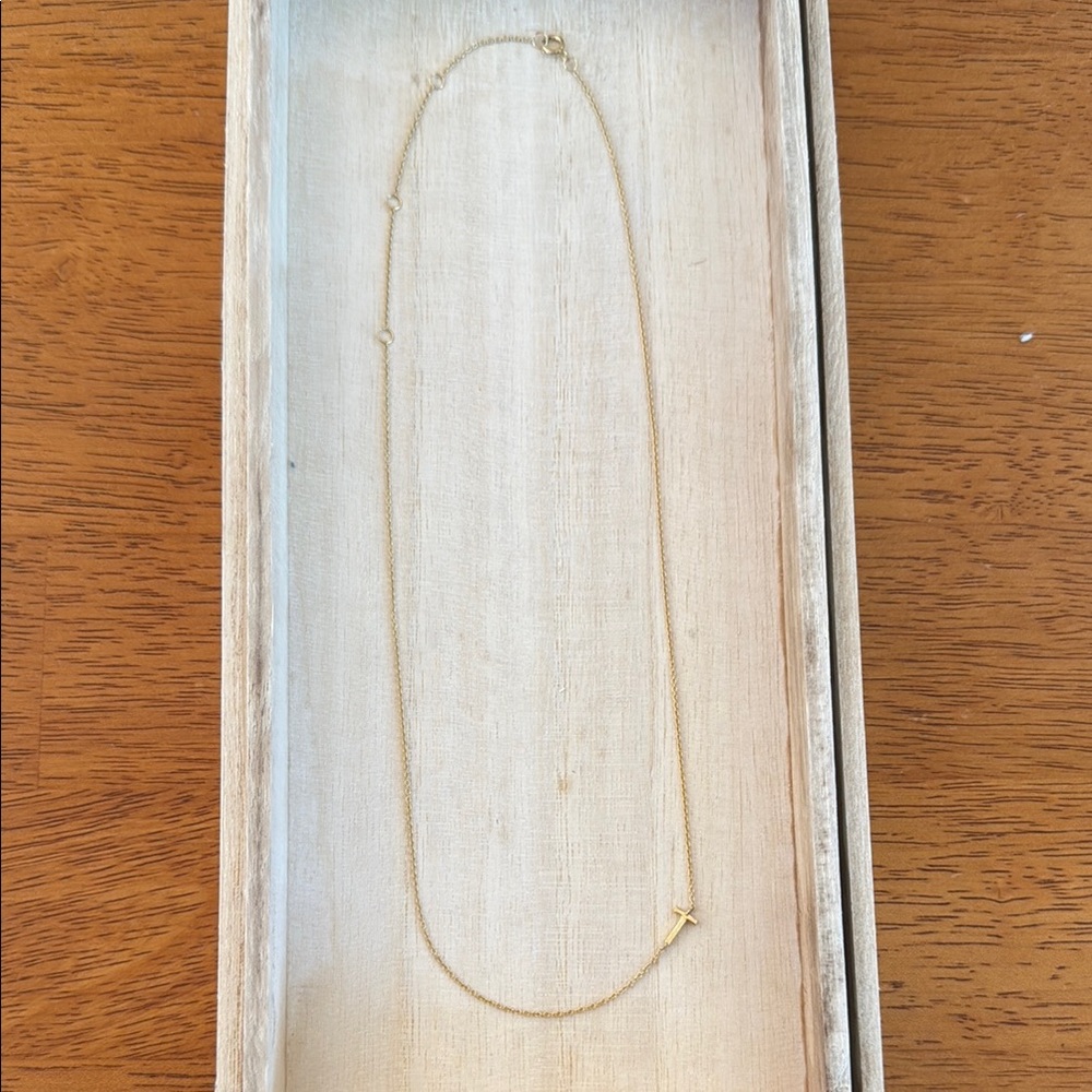 Thesis of Alexandria Initial Gold Necklace
